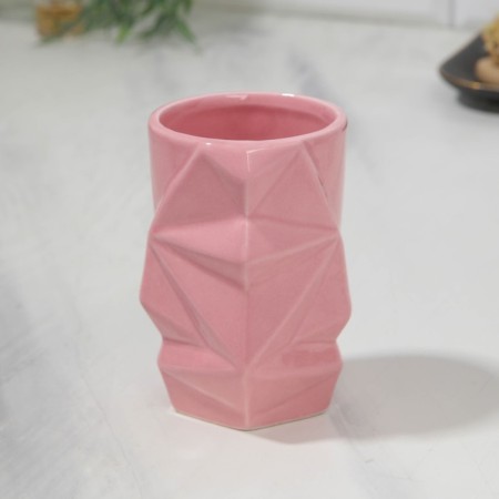 Set: dispenser, glass, soap dish "pink"-5