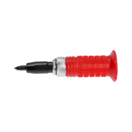Sprinking screwdriver 1/2 ", with bats 6 pcs., Rubberized handle, case-3