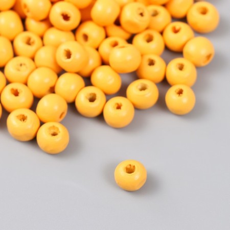 Beads for creativity "Orange-yellow" D-0.8 cm, set of 20 g