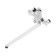 Bath mixer Zein Z3415, 35 mm cartridge, with shower set, zinc, white/chrome