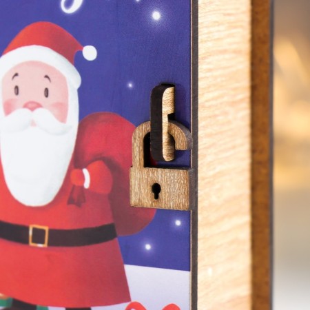 New Year's Building Book "Santa Claus" 14x12x5 cm-2