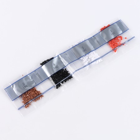 Diamond embroidery with a partial filling of "Tsui", 13.7 × 18.3 cm, cardboard-3