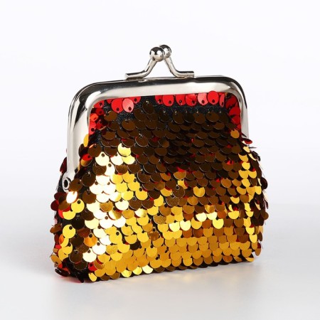 Wallet on the farmar, red/gold color-3
