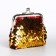 Wallet on the farmar, red/gold color