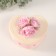 Musical Mechanical Monkey Casket "Delicate Roses" Milk 12x13.5x10.5 cm