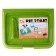 The toilet is multifunctional (under a diaper, with a removable grid), 49x36.5x4 cm, green