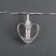 Garland “thread” 4.5 m with nozzles “Prishchka-heart”, IP20, transparent thread, 20 LED, red glow, 220 V