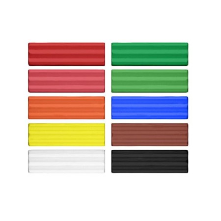 Soft plasticine (wax), 10 colors, 130 g, Erich Krause, with a stack-2