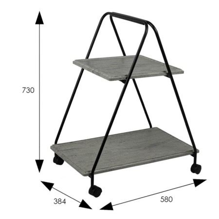 Table Journal Miln, 580x384x730, Black/Gray Spat-2