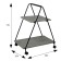 Table Journal Miln, 580x384x730, Black/Gray Spat
