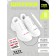 Silicone laces, white color, set 6 pcs + translated tattoo