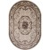 Oval carpet Merinos colizey, size 250x350 cm, color Cream