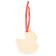 Fir-tree wooden pendant for the New Year "Snake" with a scretch-layer, New Year's decoration