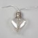 Garland “thread” 3 m with nozzles “heart bulbs”, ip20, transparent thread, 80 LED, glow warm white, 8 modes, 220 V
