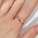 Ring Xuping City, white color in gold, size 18