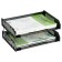 A set of paper trays is horizontal sity, set 2 pieces, on metal rods, black