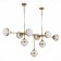 Suspension lamp ST LUCE. SL1157.303.09. Arbe. 9x40 watts, E14, 164x67x78 cm, bronze color