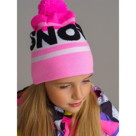 Knitted hat for girls, size 56-3
