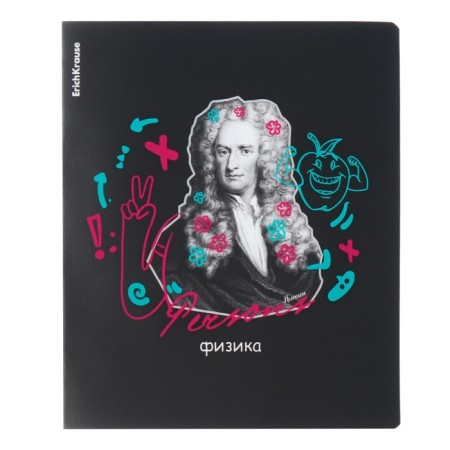 A set of subject notebooks of 48 sheets, 12 pieces, Erichkrause "Persons", plastic cover, coated cardboard, Bloc Offset 100%, info-block-8