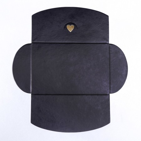 Envelope for certificate with embossing, black, 10.5 x 7-3