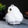 Piggy bank "Low owl" White, 16x18cm
