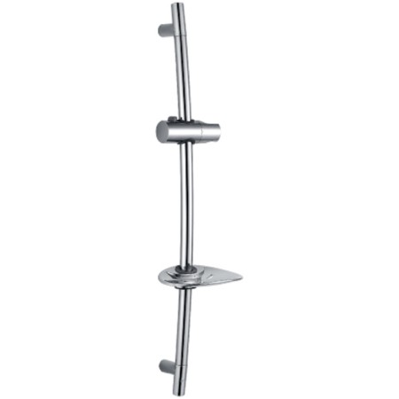 Shower stand LM8064C 685 mm with a round soap dish, chrome