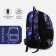 Youth backpack on lightning from textiles, 2 pockets, purple color