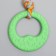 Chewing toy with a rope "Girya", green