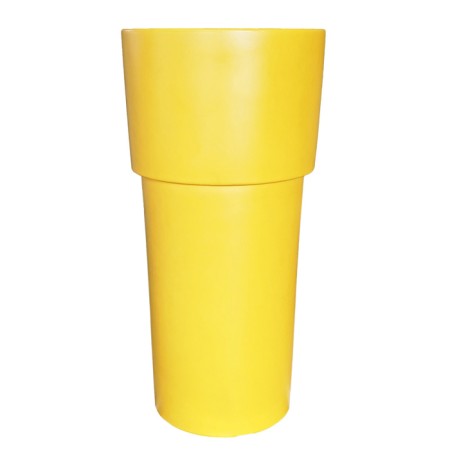 Kashpo for flowers "candle" 38.5x80 cm, 25 l, color yellow gold