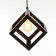 Lamp Bayerlux suspension "Square" 1x40W E27 16x16x116 cm