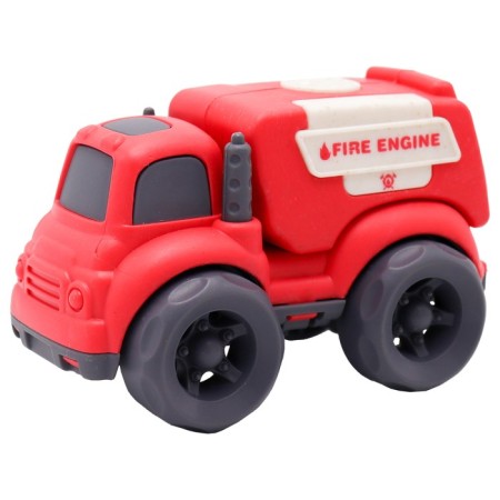 Eco-machine Funky Toys "Fire Service", red color, 10 cm