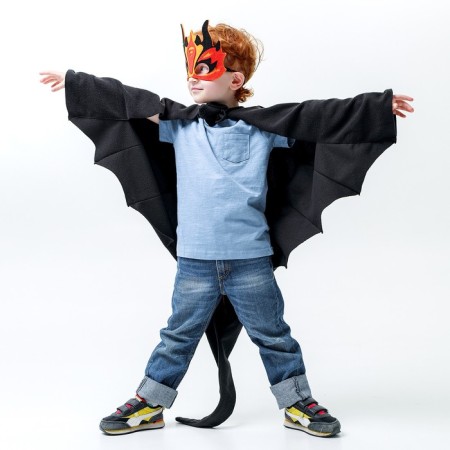 Carnival set "Black Dragon", cloak and mask-2