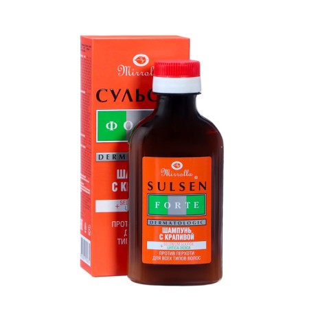 Mirrolla Sulsen Forte shampoo 2% with nettles, 150 ml