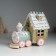Souvenir Polystone Light "Gingerbread house train in the glaze and sugar" 21x12x18.5 cm