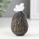 Souvenir Polystone "Hedgehog with Flower/Leaf" MIX 3.8x4.3x7.5 cm