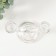 Glass of Glass for 2 candles "frapp" transparent 9x14x12 cm