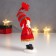 Polystone souvenir "Snowman in a red fur coat, striped cap and scarf" 14x10.5x5 cm
