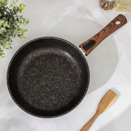 Granit Ultra pan, d = 26 cm, glass cover, anti -stick coating, removable handle-1