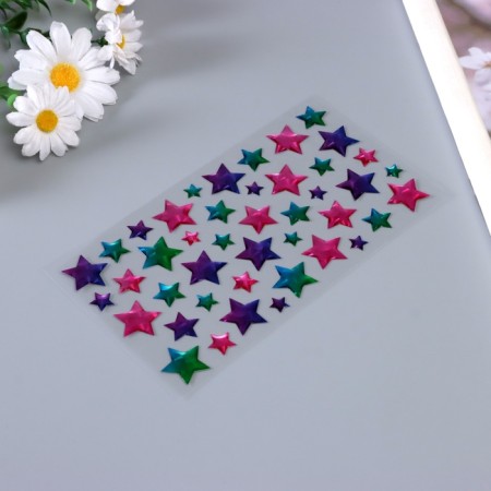 Stickers for creativity plastic "Gradient. Star" 22x9.5 cm-2