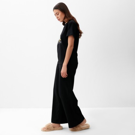 Pajama female (T -shirt and trousers) KAFTAN GUSSI p. 48-50, black-2