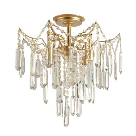 Crystal Crystal Economic light 15551/4CPGD+CL, 4x60W, E27, 51x48x48 cm, gold color