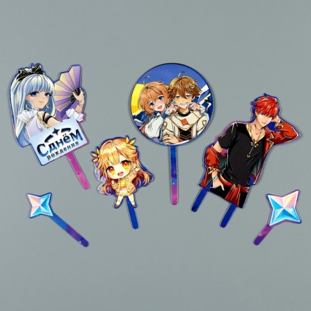 Decoration for the cake "Happy Birthday. Anime"-2