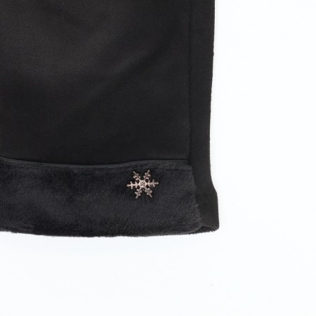 Gloves of wives 24*0.3*8.5 cm, suede, spray, without insulation, black-2