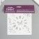 Stencil "Vintage Clock and butterfly" 15x15 cm