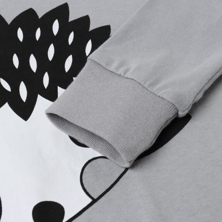Pajamas for a boy, the color is gray/hedgehog, height 116 cm-2