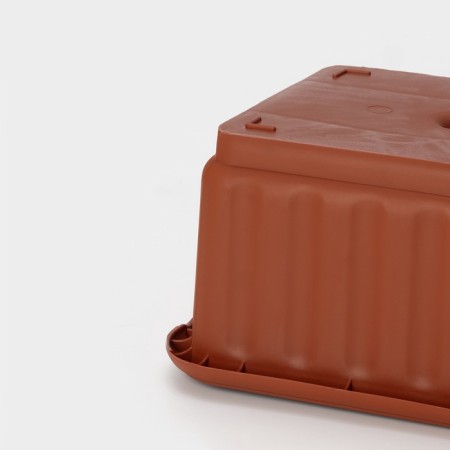 Box for flowers without a drainage lattice, 12 l, color mix-6