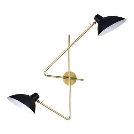 Sconces st. SL1803.201.02. Jarro. 2x60 watts, E27, 53x52 cm, golden color, black-3
