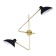 Sconces st. SL1803.201.02. Jarro. 2x60 watts, E27, 53x52 cm, golden color, black