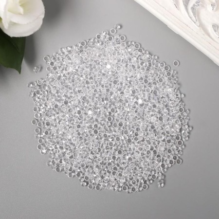Decor for creativity Plastic "Crystals Transparent" set 20 grams d = 0.12 cm-1
