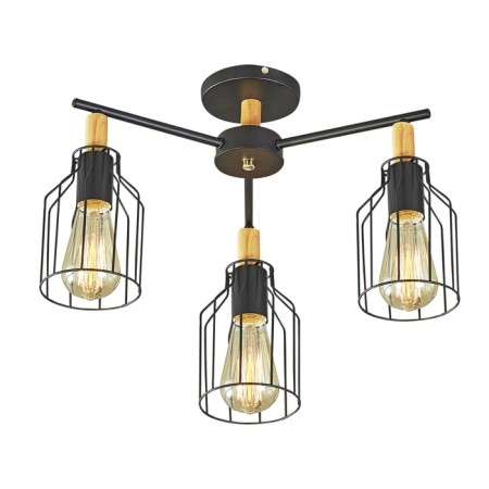 Ceiling lamp 3x60W E27, size 50x50x31 cm